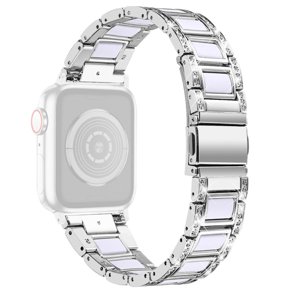 Rigtigt pænt Universal Apple Metal og Rhinsten Rem - Sølv#serie_1