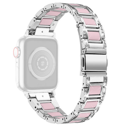Rigtigt pænt Universal Apple Metal og Rhinsten Rem - Pink#serie_3