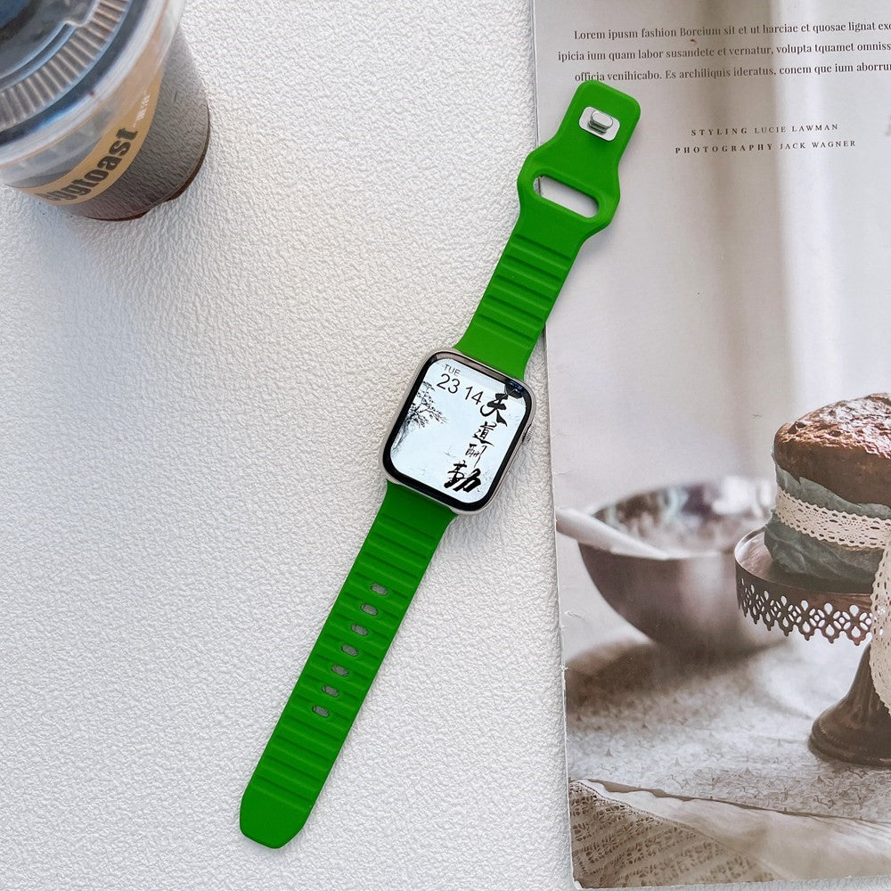 Vildt holdbart Universal Apple Silikone Urrem - Grøn#serie_3