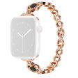 Notevolmente Resistente Apple Smartwatch Metallo E Strass Universali Cinturino