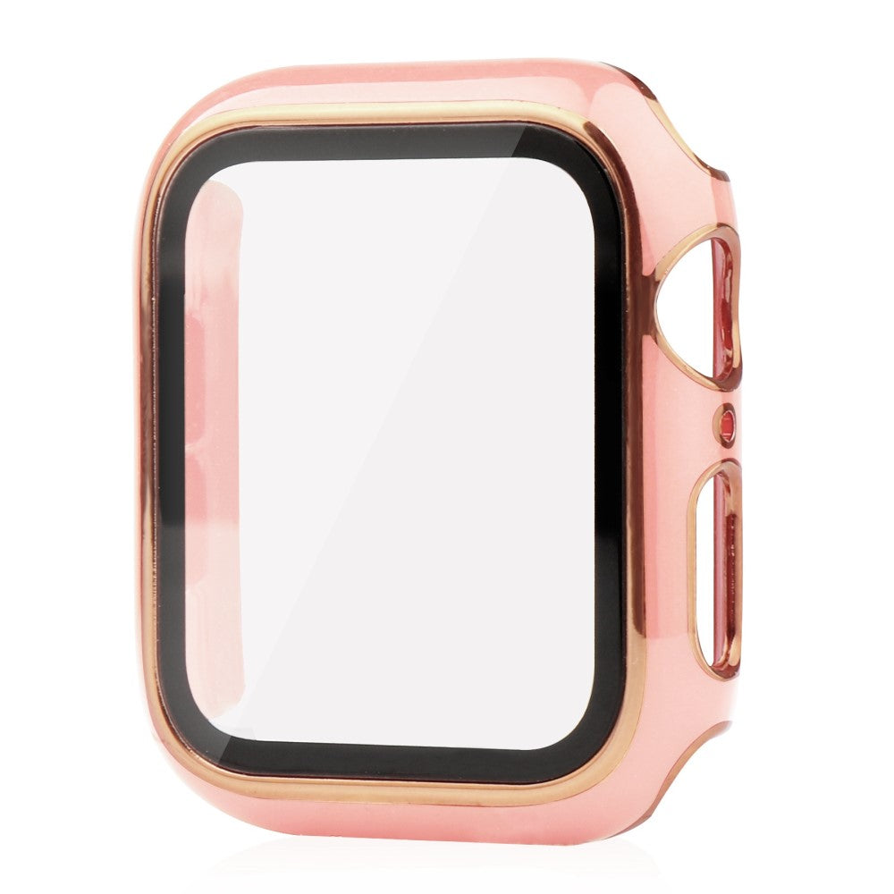 Mega Fed Apple Watch Ultra Cover med Skærmbeskytter i Plastik og Hærdet Glas - Pink#serie_5