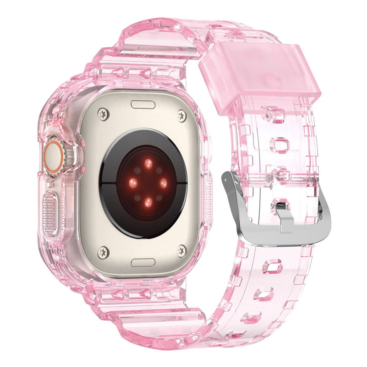 Meget skøn Apple Watch Ultra Silikone Rem - Pink#serie_2