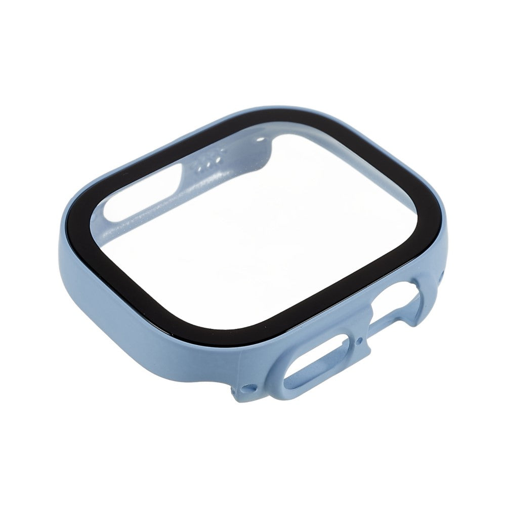 Vildt Godt Apple Watch Ultra Cover med Skærmbeskytter i Plastik og Hærdet Glas - Blå#serie_4