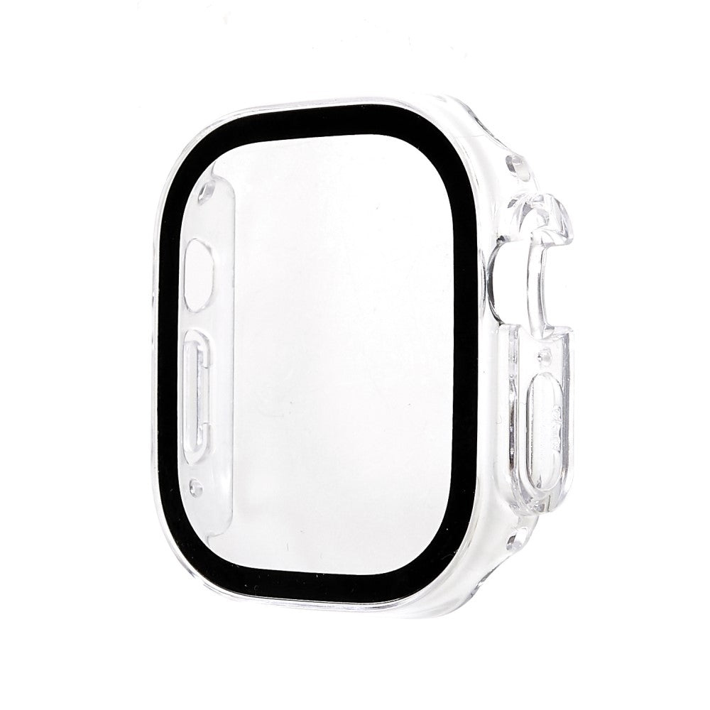 Super Fint Apple Watch Ultra Cover med Skærmbeskytter i Plastik og Hærdet Glas - Gennemsigtig#serie_4