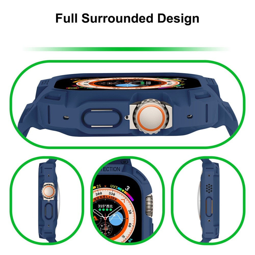 Meget sejt Apple Watch Ultra Silikone Rem - Blå#serie_1