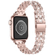 Méga mode Universel Apple Sangle en métal et strass