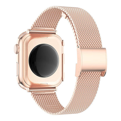  Apple Watch Series 8 (41mm) / Apple Watch Series 7 41mm Metal, Plastik og Rhinsten Rem - Pink#serie_2