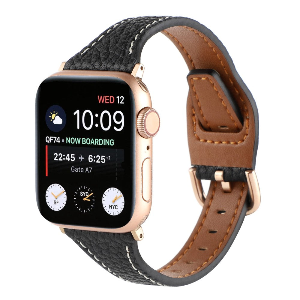 Super fed Universal Apple Ægte læder Rem - Sort#serie_2
