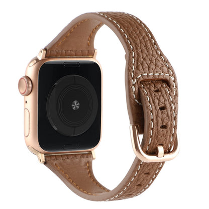 Super fed Universal Apple Ægte læder Rem - Brun#serie_6