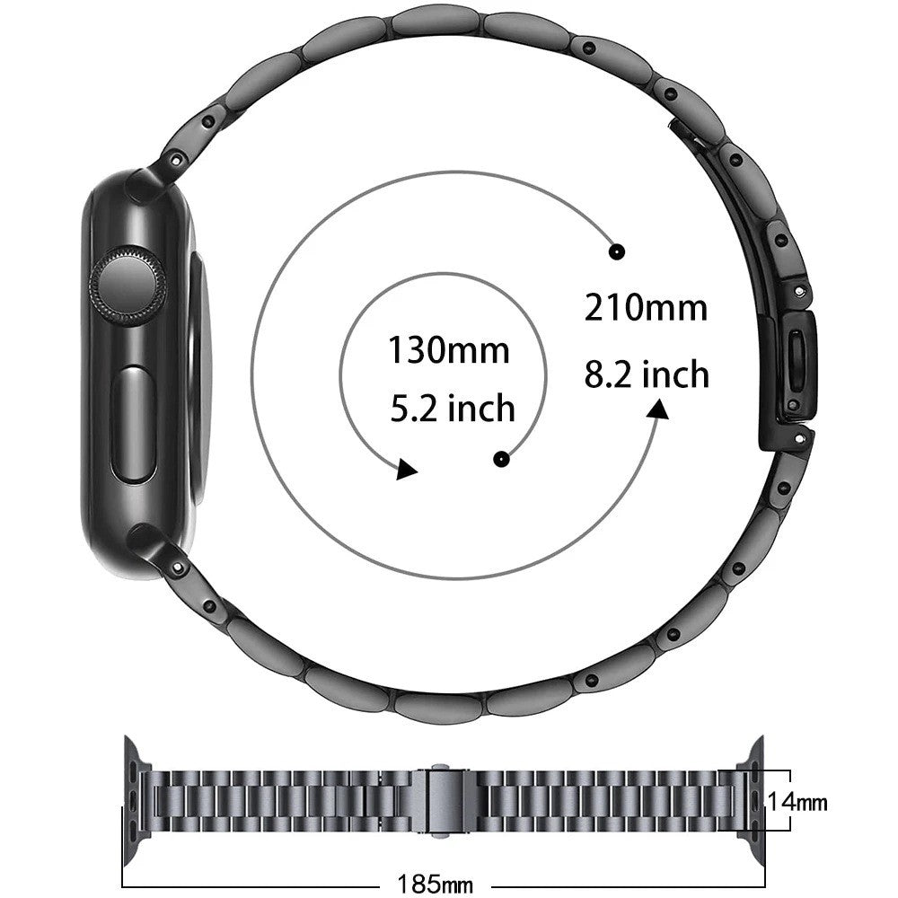 Klassisk Universal Apple Metal Rem - Sort#serie_1