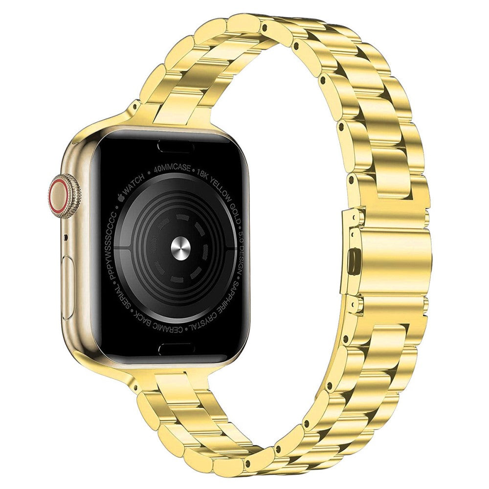 Komfortabel Universal Apple Metal Rem - Guld#serie_2