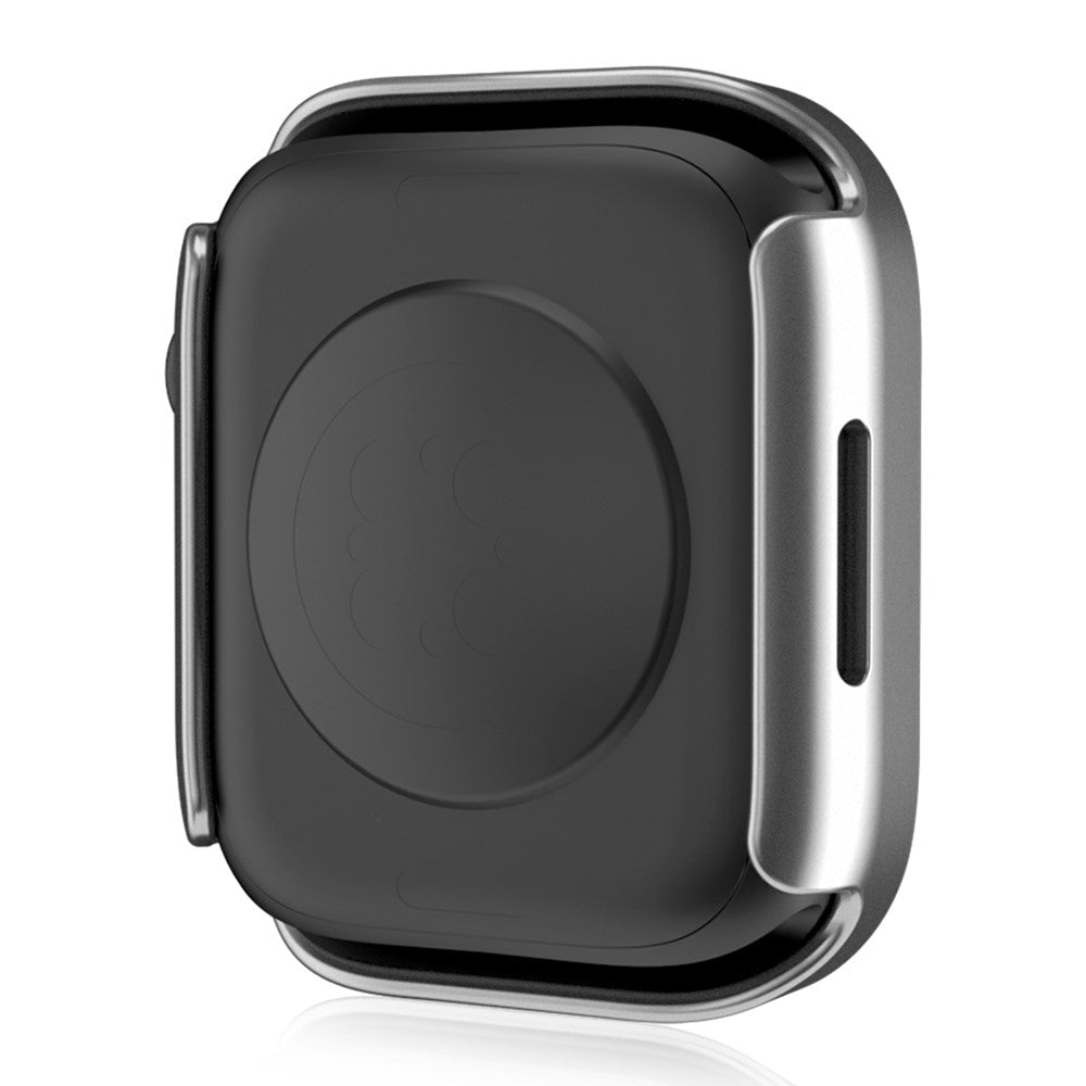 Mega Flot Apple Watch Series 8 (41mm) / Apple Watch Series 7 41mm Cover med Skærmbeskytter i Plastik og Hærdet Glas - Sølv#serie_10