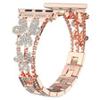 Notevolmente Durevole Apple Smartwatch Metallo E Strass Universali Cinturino