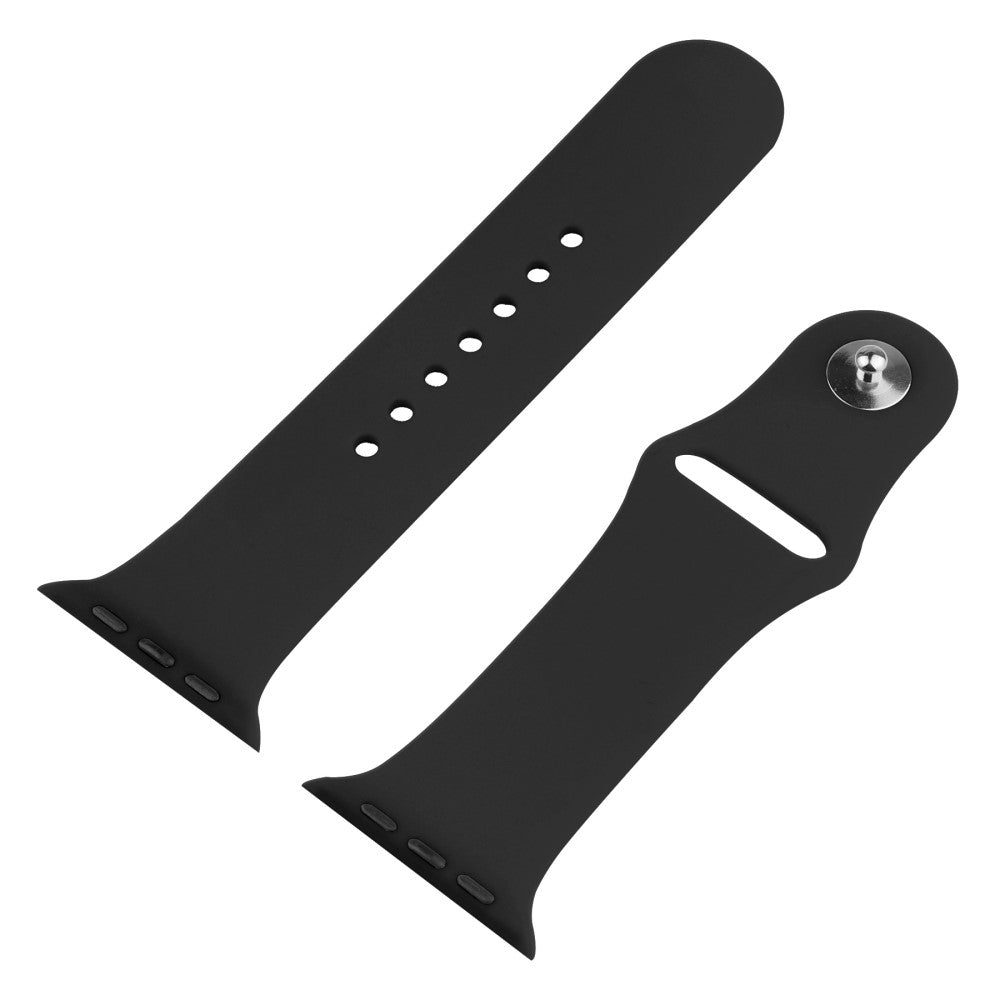 Apple Watch Series 8 (45mm) / Apple Watch Series 7 45mm Plastik Rem med Cover og Hærdet Glas - Sort#serie_1