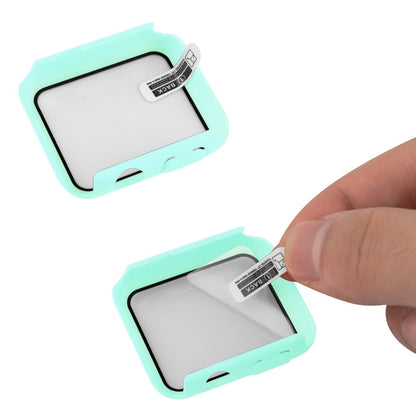 Apple Watch Series 8 (45mm) / Apple Watch Series 7 45mm Plastik Rem med Cover og Hærdet Glas - Grøn#serie_8