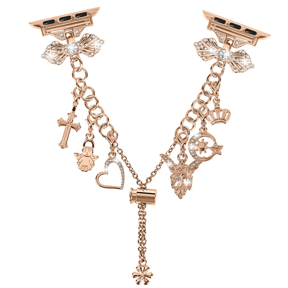 Rigtigt slidstærk Universal Apple Metal Rem - Pink#serie_3