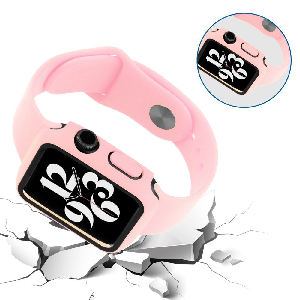 Meget Godt Universal Apple Cover med Skærmbeskytter i Plastik og Hærdet Glas - Pink#serie_11