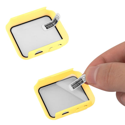 Meget Godt Universal Apple Cover med Skærmbeskytter i Plastik og Hærdet Glas - Gul#serie_12
