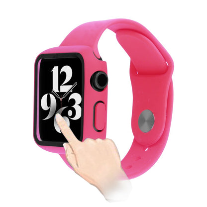 Meget Godt Universal Apple Cover med Skærmbeskytter i Plastik og Hærdet Glas - Pink#serie_15