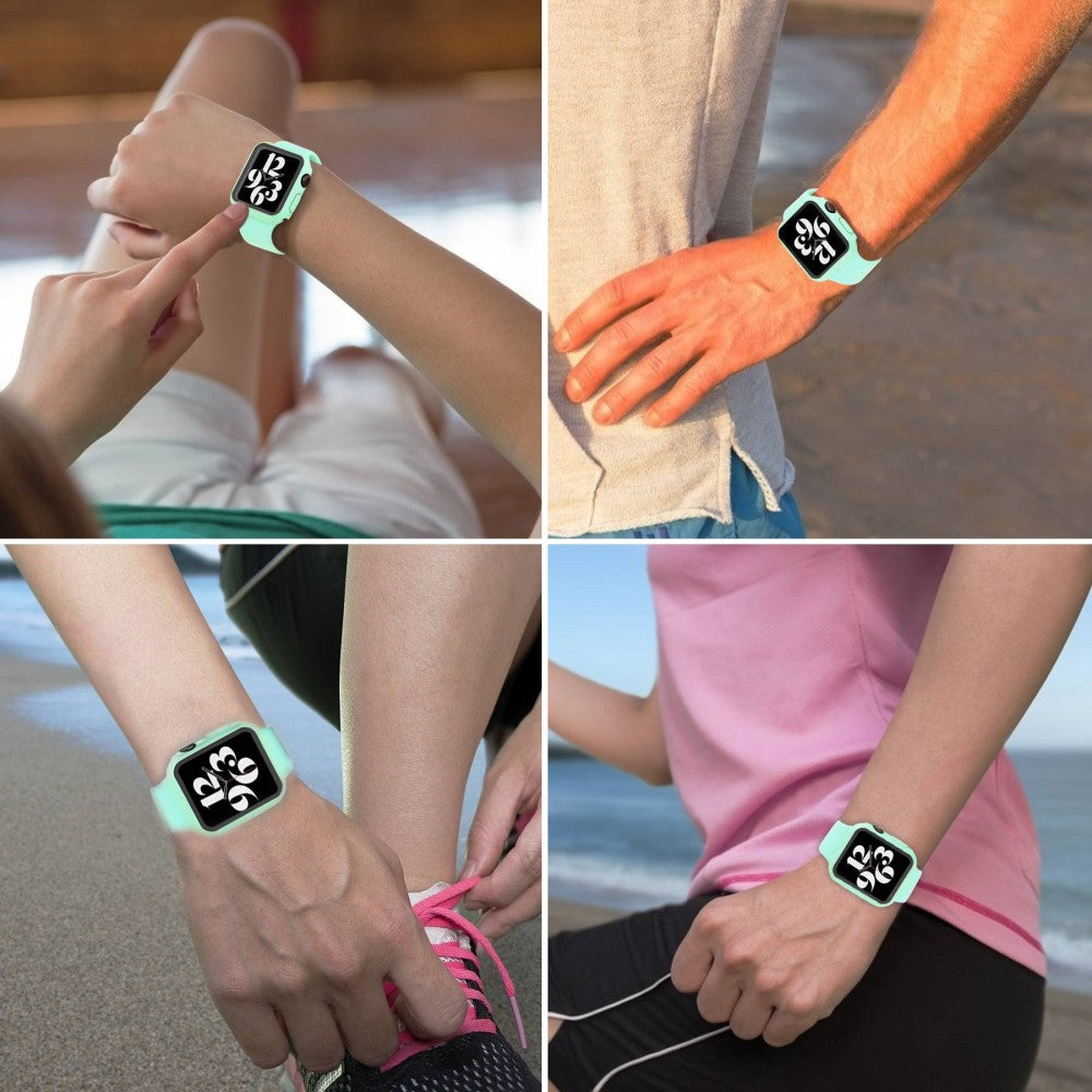 Meget Godt Universal Apple Cover med Skærmbeskytter i Plastik og Hærdet Glas - Grøn#serie_7