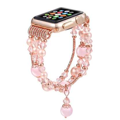 Mega fantastisk Apple Watch Series 1-3 42mm Rhinsten Rem - Pink#serie_4