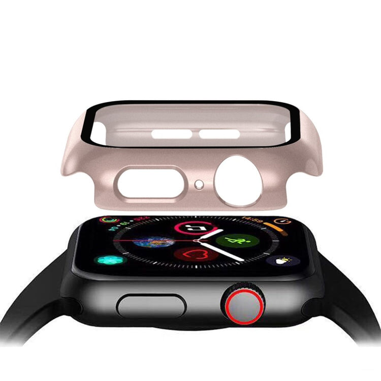 Alle Tiders Apple Watch Series 1-3 42mm Cover med Skærmbeskytter i Hærdet Glas - Pink#serie_5