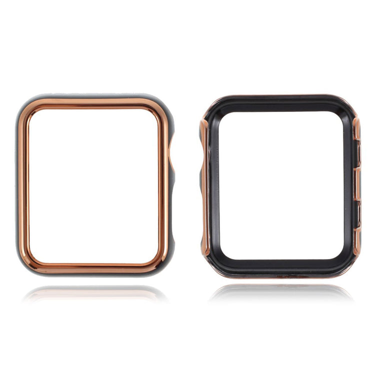 Apple Watch Series 1-3 42mm Stilfuld Plastik Bumper  - Guld#serie_2