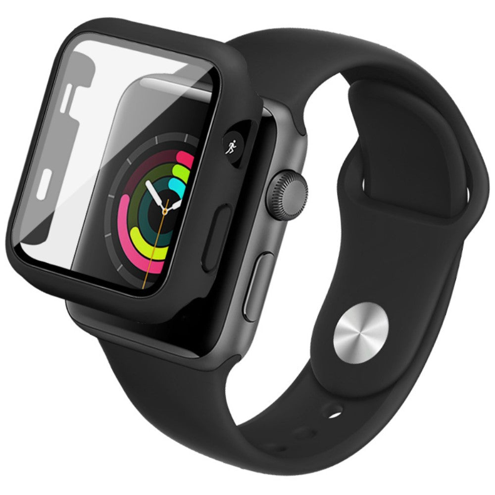 Apple Watch Series 1-3 42mm Silikone Cover med Rem - Gennemsigtig#serie_1