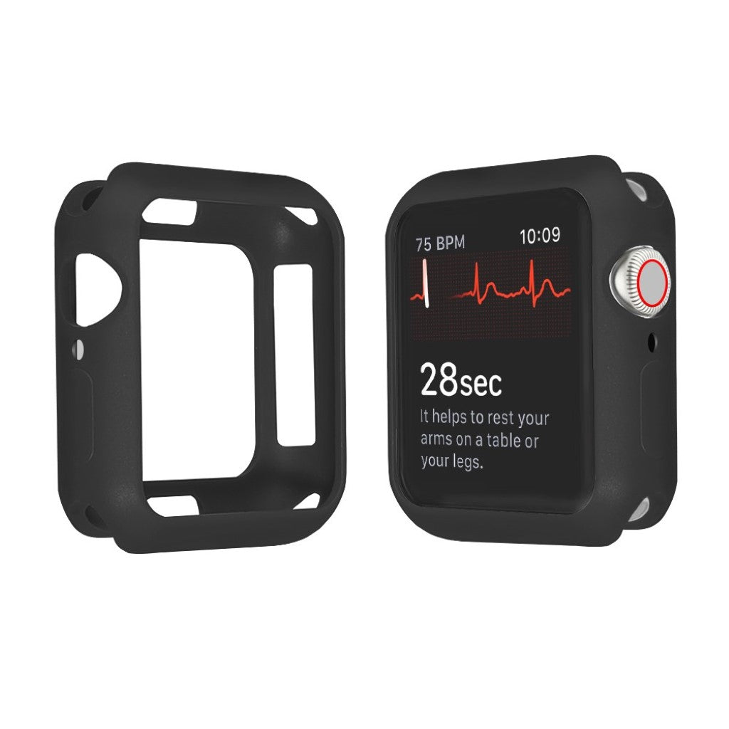 Apple Watch Series 1-3 42mm Holdbar Silikone Bumper  - Sort#serie_1