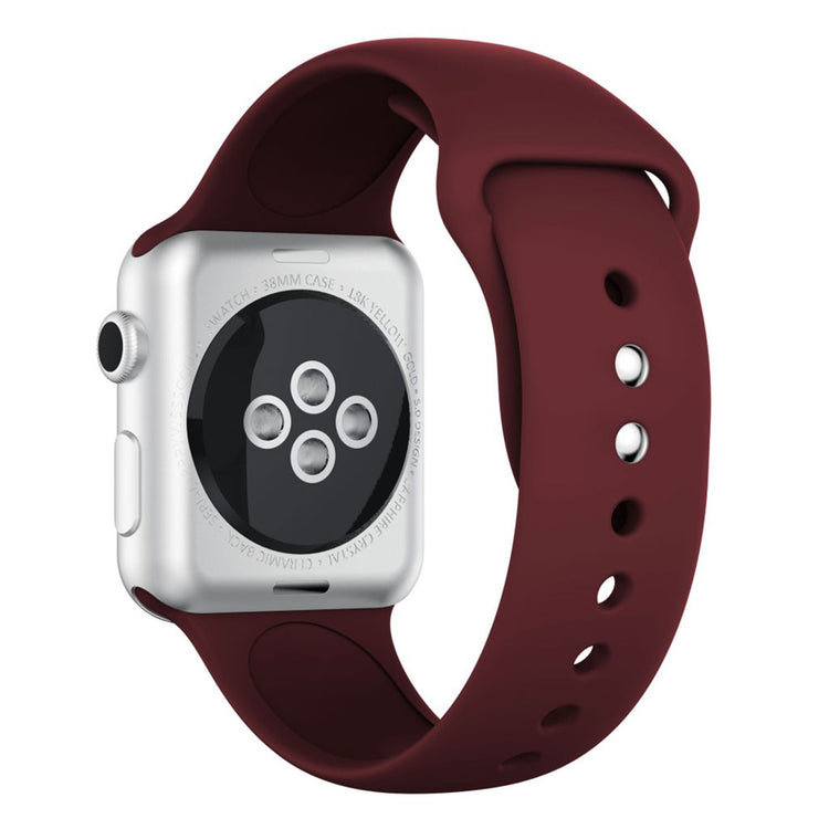 Vildt nydelig Apple Watch Series 4 40mm Silikone Rem - Rød#serie_12