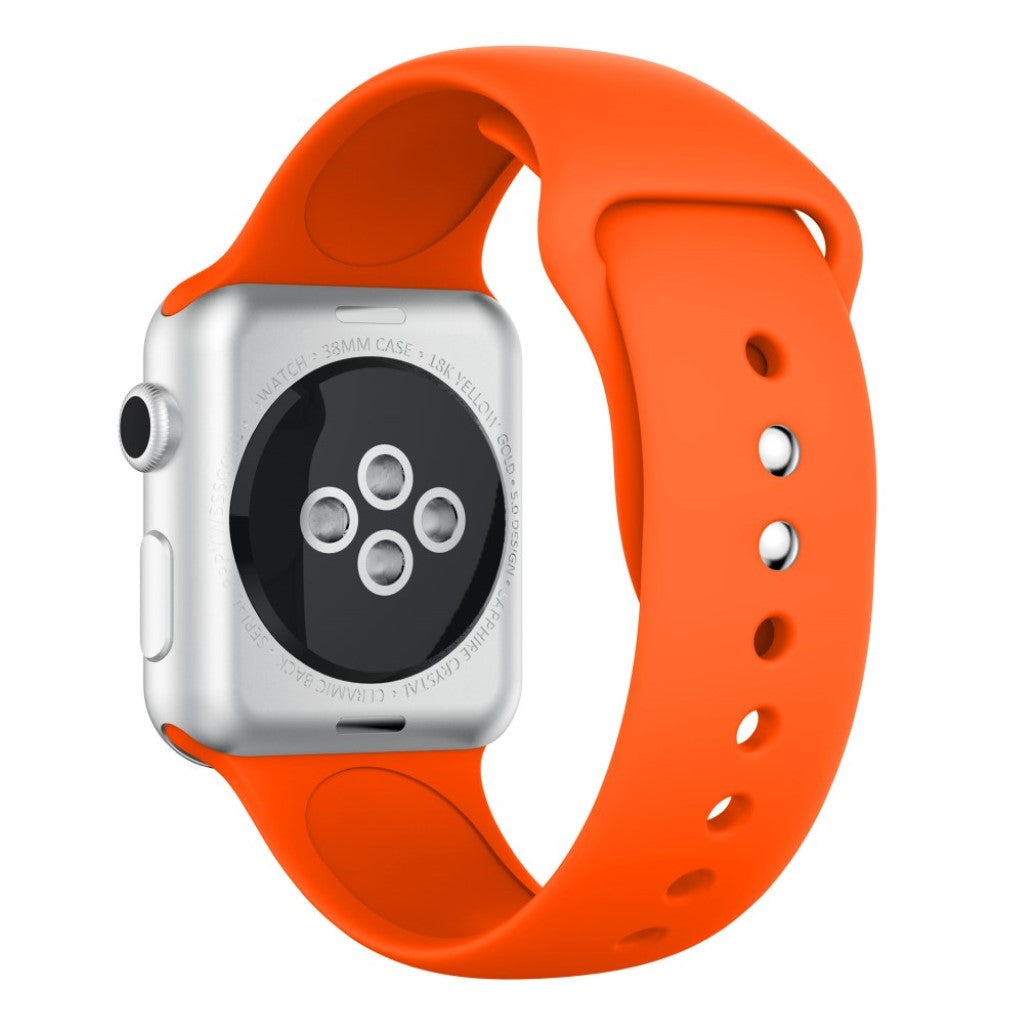 Vildt nydelig Apple Watch Series 4 40mm Silikone Rem - Orange#serie_7