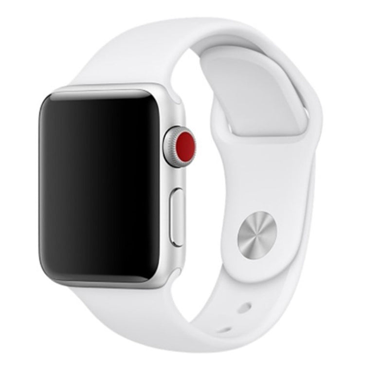 Vildt sejt Apple Watch Series 4 40mm Silikone Rem - Sølv#serie_2