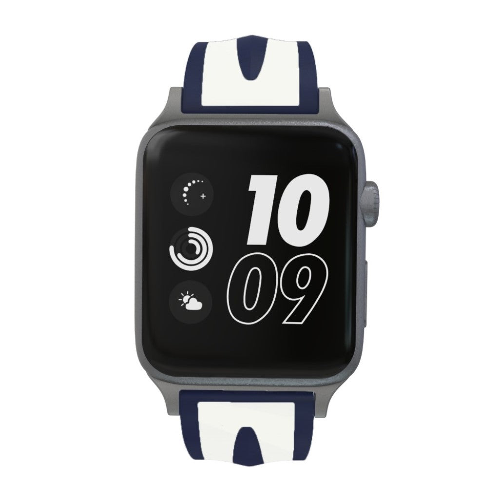 Rigtigt kønt Apple Watch Series 4 40mm Silikone Rem - Blå#serie_1