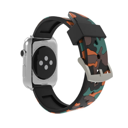 Rigtigt slidstærk Apple Watch Series 4 44mm Silikone Rem - Orange#serie_3