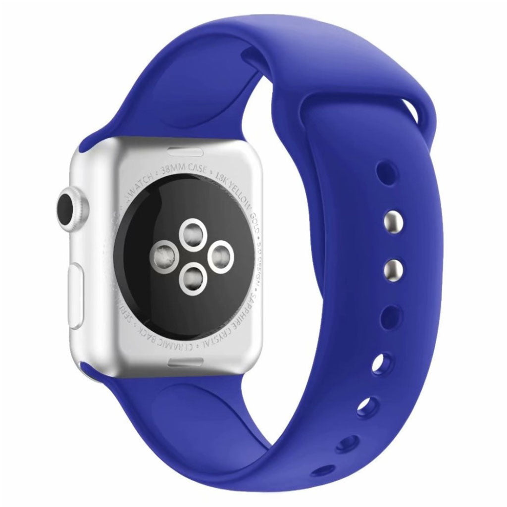Rigtigt kønt Apple Watch Series 4 44mm Silikone Rem - Blå#serie_12