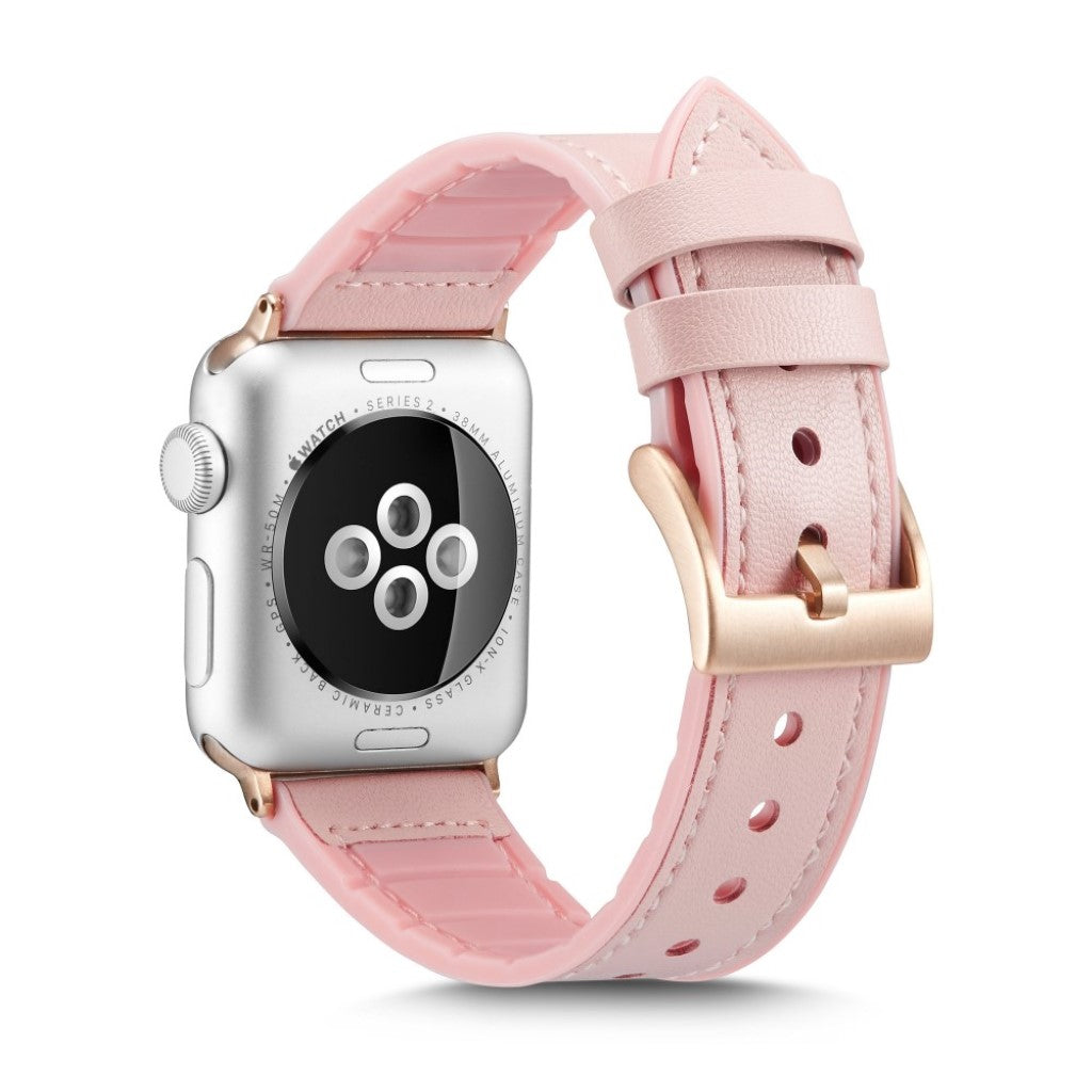Rigtigt fantastisk Apple Watch Series 4 44mm Kunstlæder Rem - Pink#serie_2