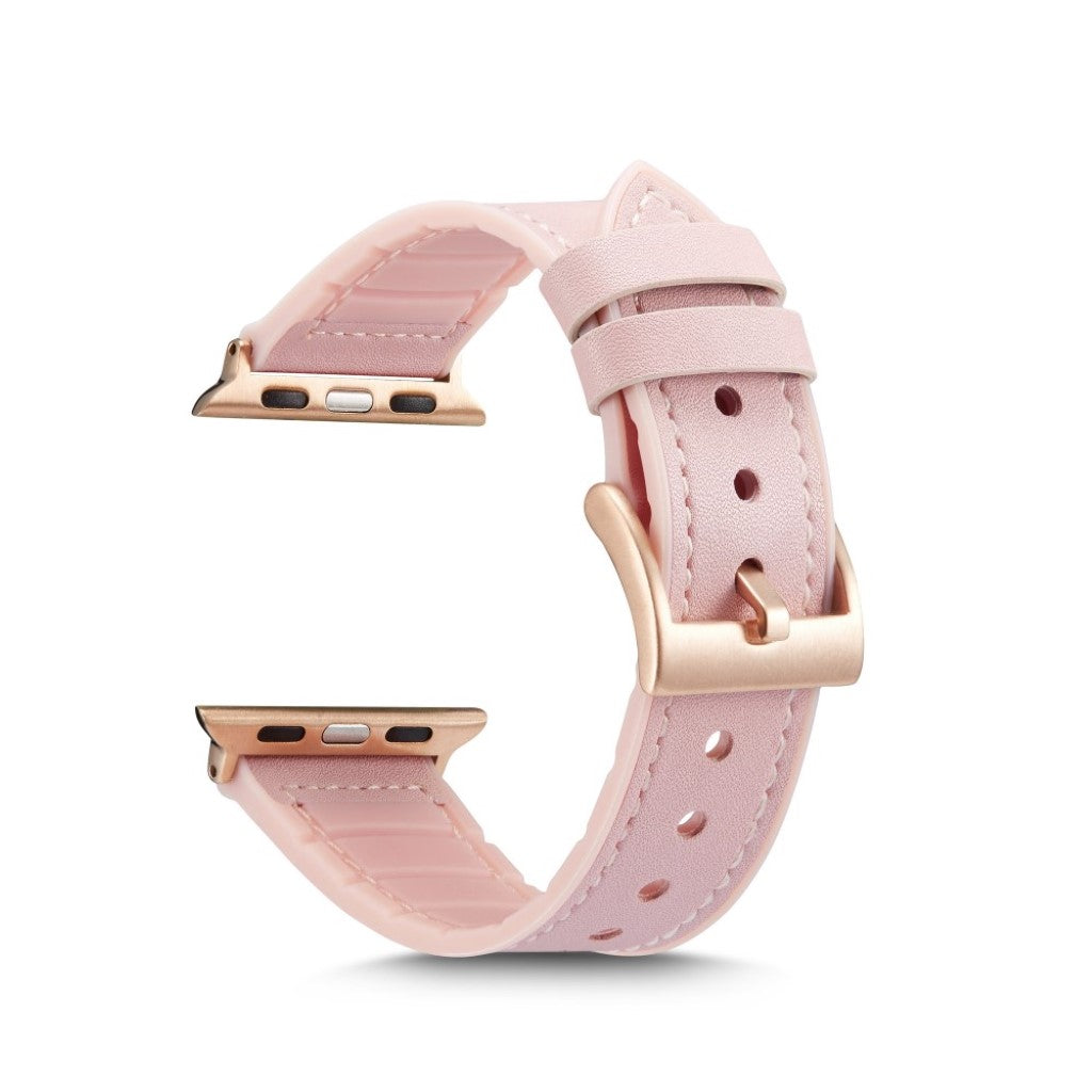 Rigtigt fantastisk Apple Watch Series 4 44mm Kunstlæder Rem - Pink#serie_2