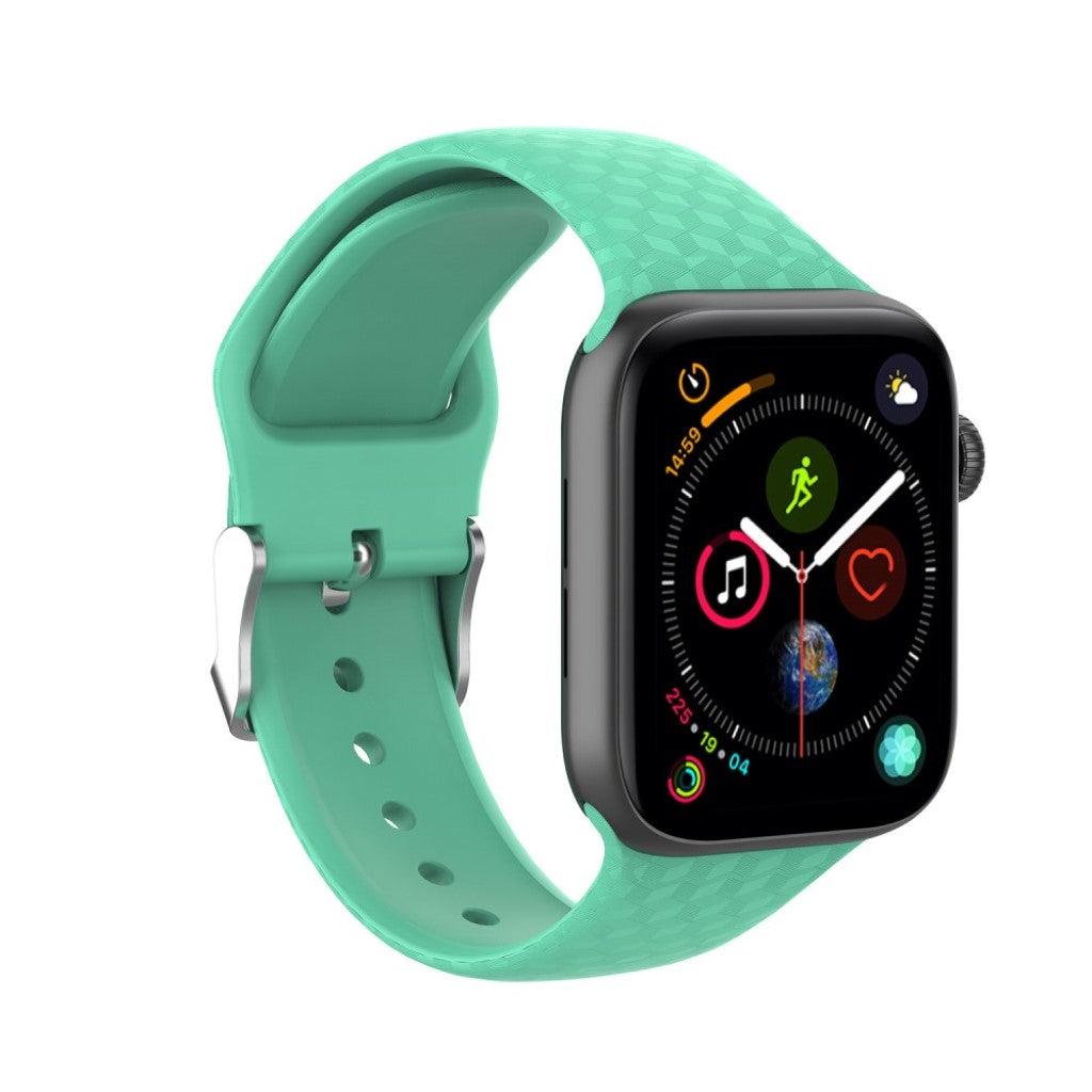 Holdbart Apple Watch Series 5 40mm Silikone Rem - Grøn#serie_4