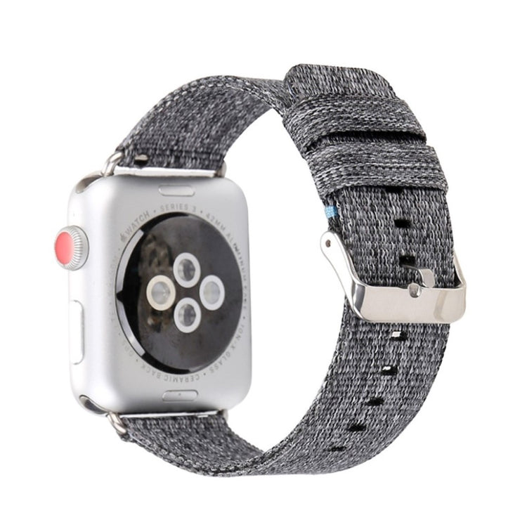 Rigtigt fed Apple Watch Series 5 40mm Nylon Rem - Sølv#serie_2