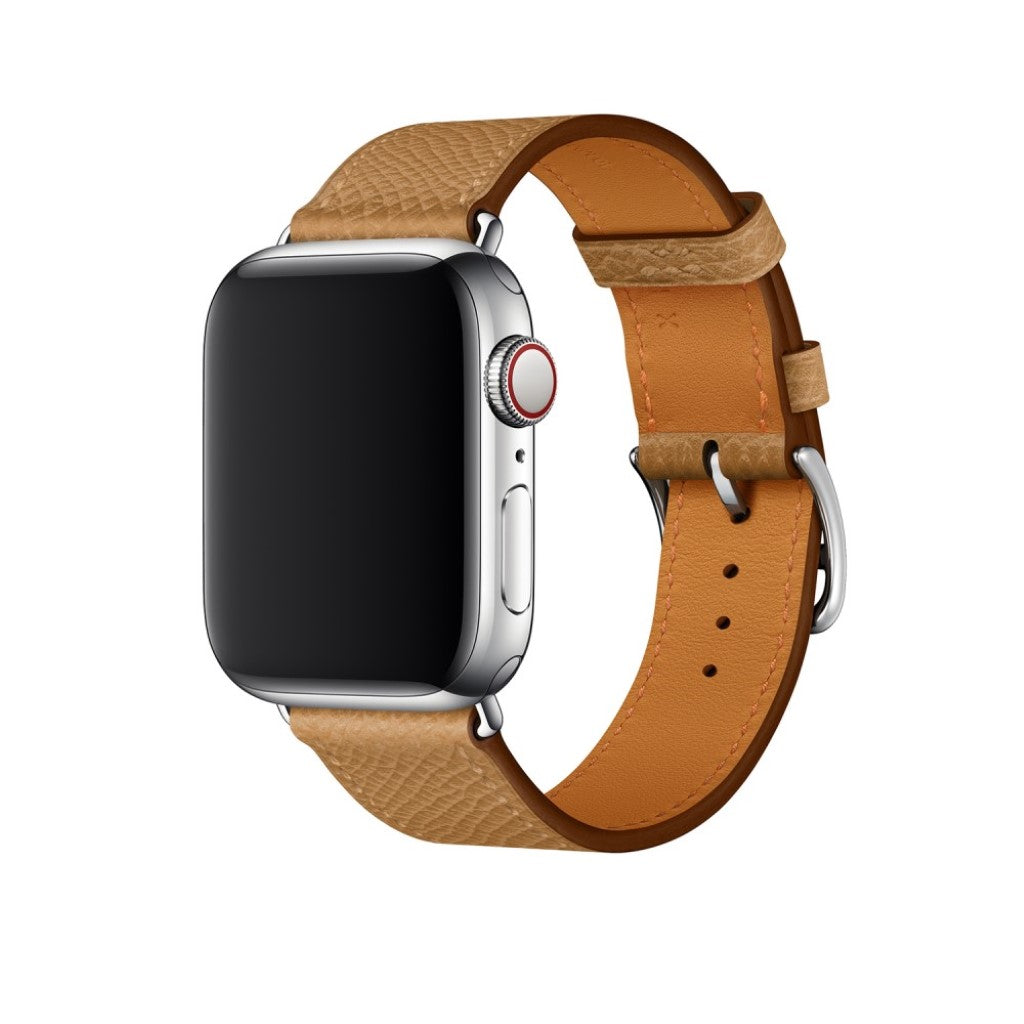 Meget skøn Apple Watch Series 5 40mm Ægte læder Rem - Brun#serie_6