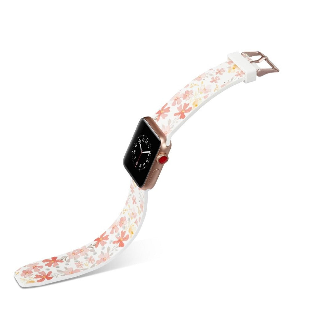 Helt vildt godt Apple Watch Series 5 40mm Silikone Rem - Pink#serie_16