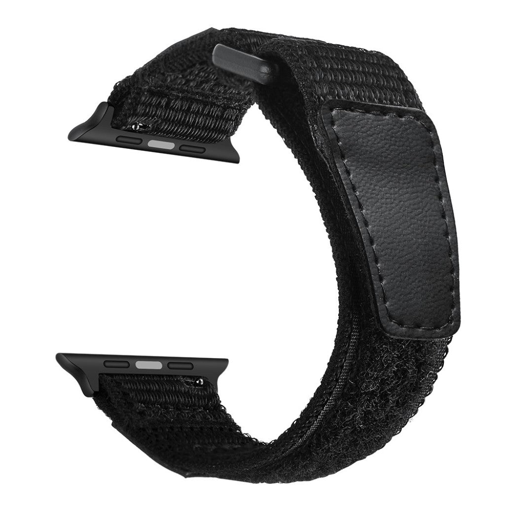 Skøn Apple Watch Series 5 40mm / Apple Watch 40mm Nylon Rem - Sort#serie_047