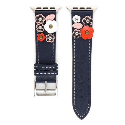  Apple Watch Series 5 40mm / Apple Watch 40mm Ægte læder Rem - Flerfarvet#serie_4