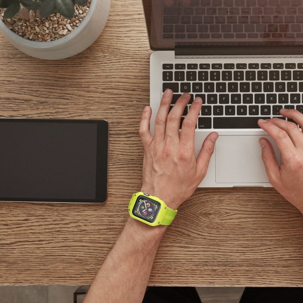  Apple Watch Series 5 40mm / Apple Watch 40mm Silikone Rem - Grøn#serie_5