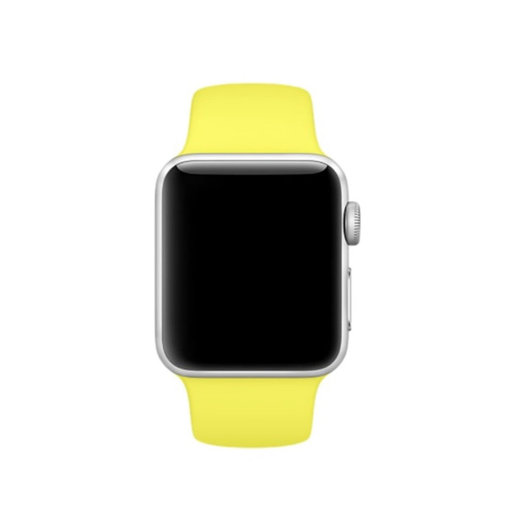  Apple Watch Series 5 44mm / Apple Watch 40mm Silikone Rem - Gul#serie_12