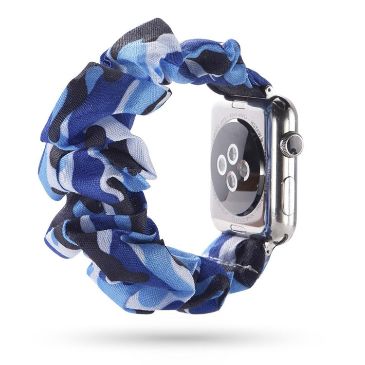 Super fed Apple Watch Series 5 40mm Nylon Rem - Blå#serie_16