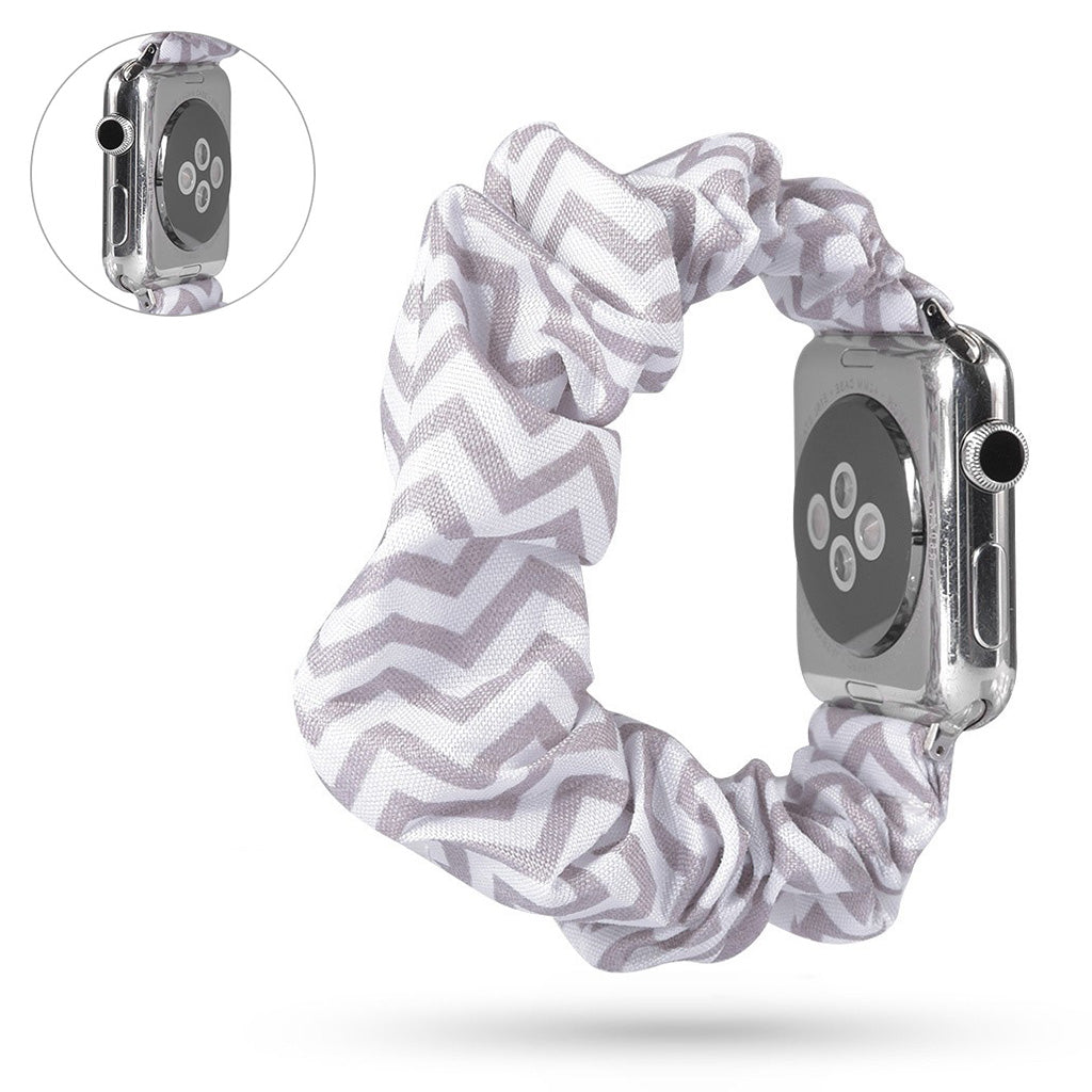 Super fed Apple Watch Series 5 40mm Nylon Rem - Sølv#serie_5