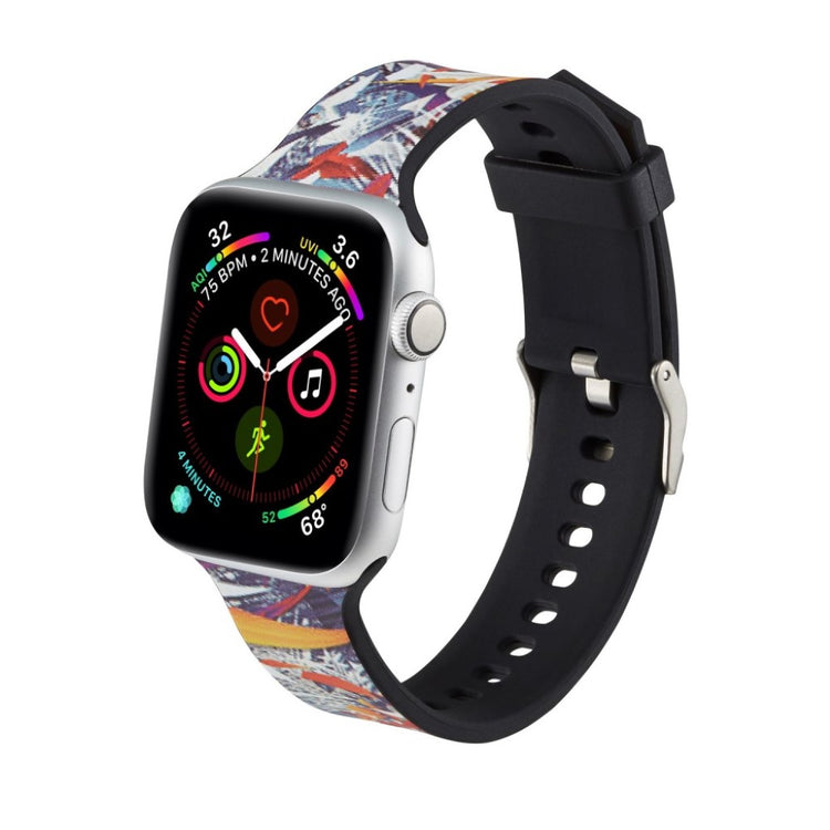 Super fantastisk Apple Watch Series 5 40mm Silikone Rem - Flerfarvet#serie_10