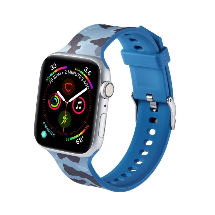 Super fantastisk Apple Watch Series 5 40mm Silikone Rem - Blå#serie_14