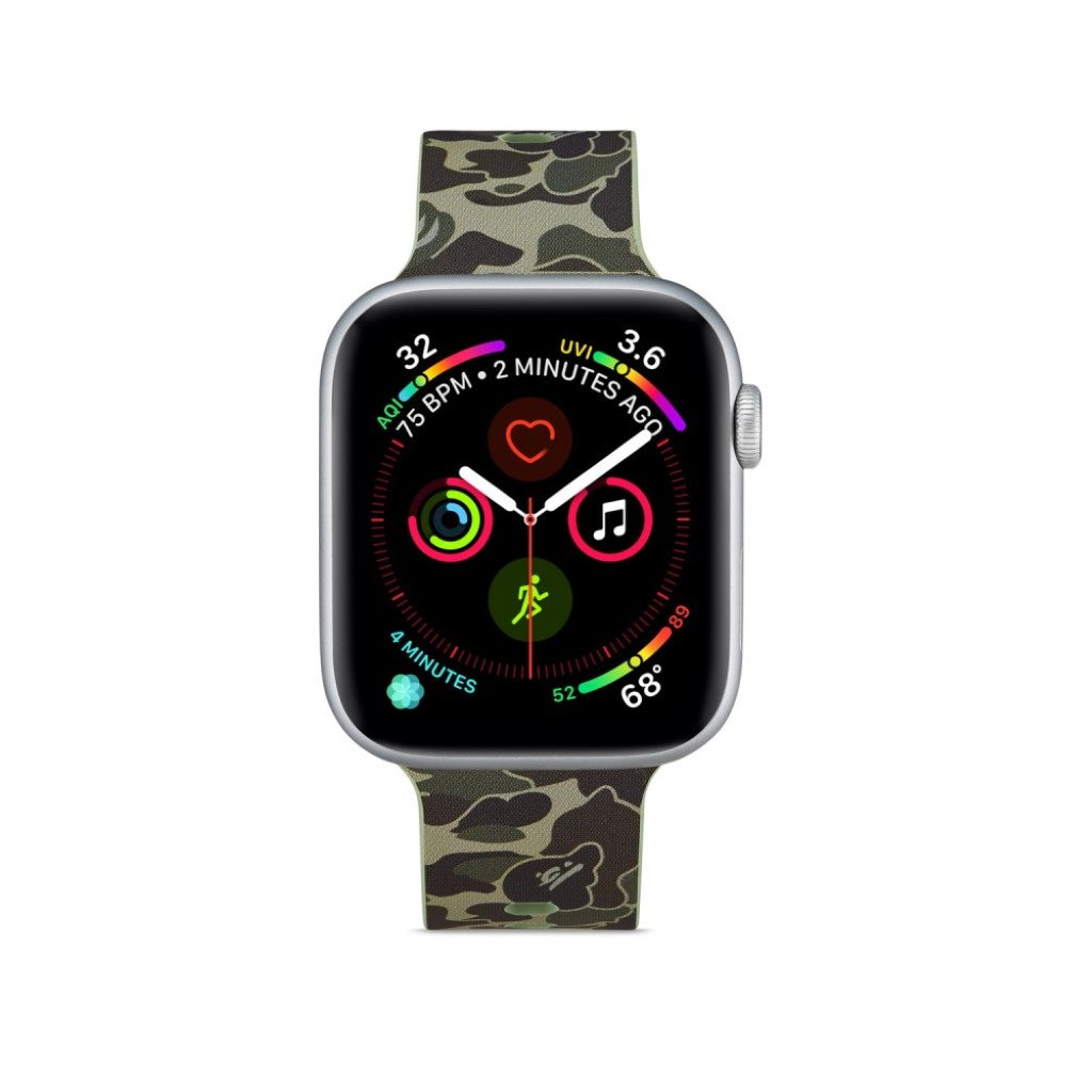 Super fantastisk Apple Watch Series 5 40mm Silikone Rem - Grøn#serie_15